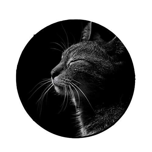 Tapis de souris Chat noir 20x20 cm