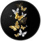 Tapis de souris Papillon golden butterfly 200x200 mm - miniature