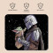 Tapis de souris Yoda - Star Wars - baby  noir 220x180 mm - miniature variant 1