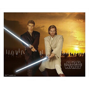 Tapis de souris Anakin Skywalker, Obi-Wan Kenobi - Star Wars