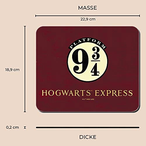 Tapis de souris Harry Potter multicouleurouge 220x180 mm variant 1 