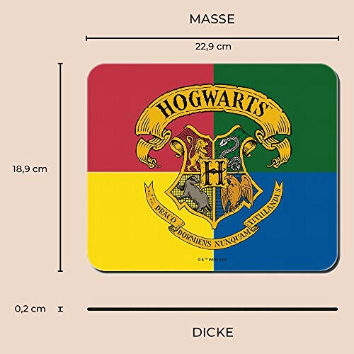 Tapis de souris Harry Potter multicouleurouge 220x180 mm variant 1 