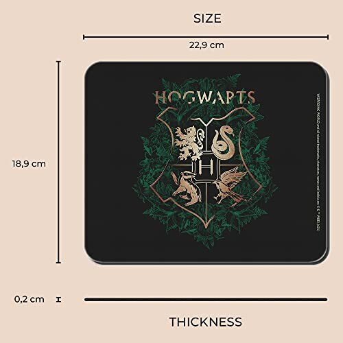 Tapis de souris Harry Potter  noir 220x180 mm variant 2 