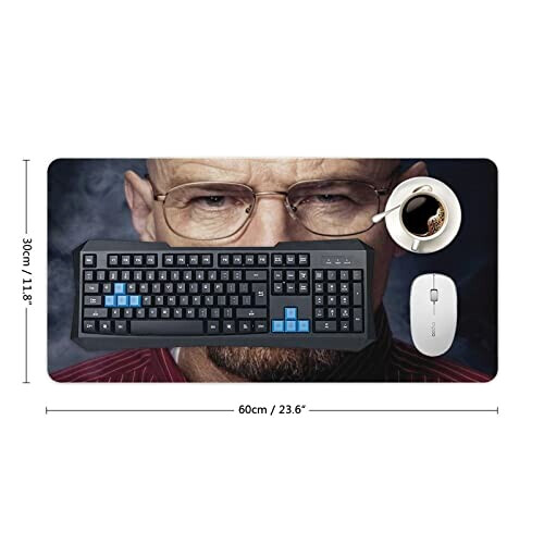 Tapis de souris Breaking Bad crime movie poster drugmaker 30x60 cm variant 0 