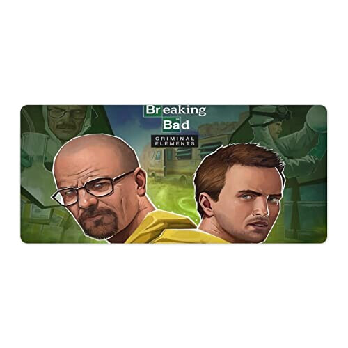 Tapis de souris Breaking Bad crime movie poster drugmaker 40 x 90 40x90 cm