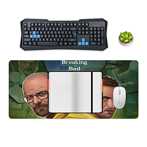 Tapis de souris Breaking Bad crime movie poster drugmaker 40 x 90 40x90 cm variant 2 