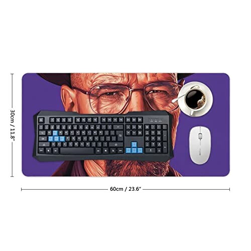 Tapis de souris Breaking Bad crime movie poster drugmaker 30 x 60 30x60 cm variant 0 