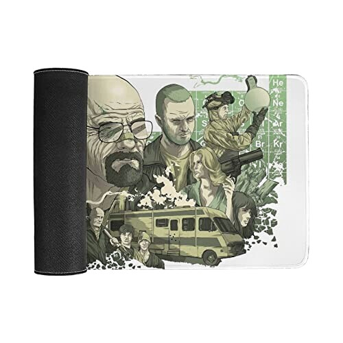 Tapis de souris Breaking Bad crime movie poster drugmaker 30x60 cm variant 1 