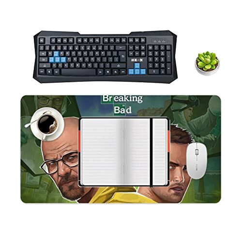 Tapis de souris Breaking Bad crime movie poster drugmaker 40 x 75 40x75 cm variant 2 