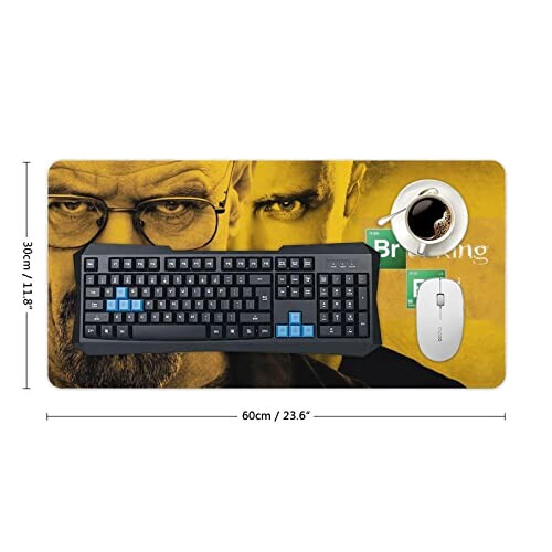 Tapis de souris Breaking Bad crime movie poster drugmaker 30x60 cm variant 0 
