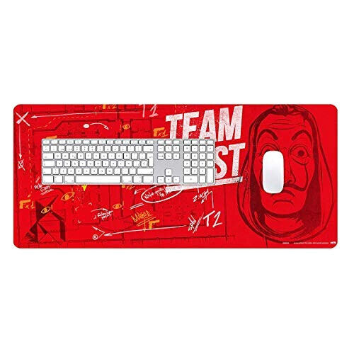 Tapis de souris La casa de papel rouge 80x35
