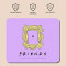Tapis de souris Friends  violet 220x180 mm - miniature variant 2