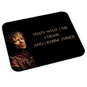 Tapis de souris Tyrion Lannister, Lannister - Game of Thrones - 200x240 mm
