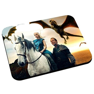 Tapis de souris Daenerys Targaryen, Targaryen, Dragon - Game of Thrones - 200x240 mm