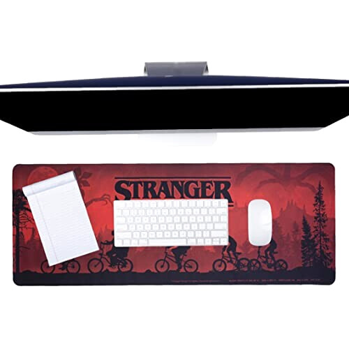 Tapis de souris Stranger things logo desk mat | officially licensed merchandise | horror movie merchandise from the netflix original series xl 30x80 cm variant 3 