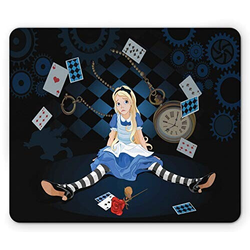 Tapis de souris Alice au pays des merveilles multicolore,rose 24x19 cm