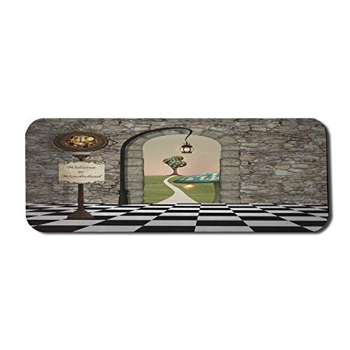 Tapis de souris Alice au pays des merveilles noir 78.7x30.5 cm