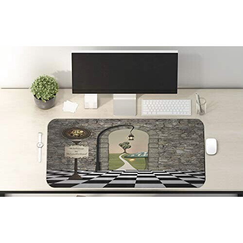 Tapis de souris Alice au pays des merveilles noir 88.9x38.1 cm variant 0 