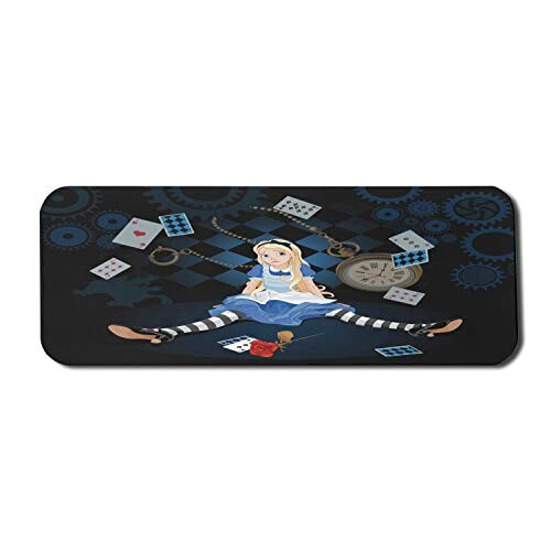 Tapis de souris Alice au pays des merveilles multicolore,rose 78.7x30.5 cm