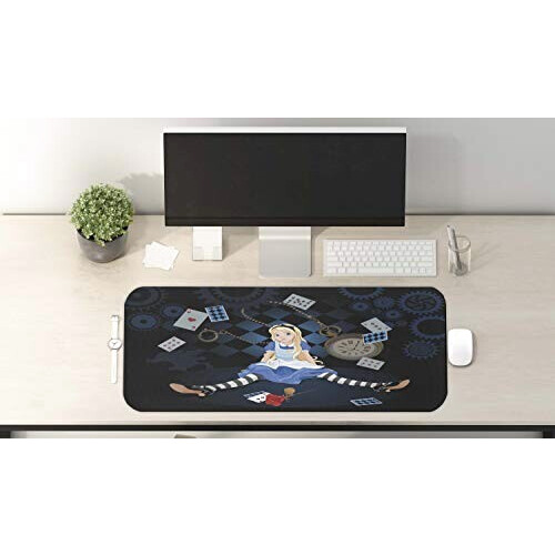 Tapis de souris Alice au pays des merveilles multicolore,rose 78.7x30.5 cm variant 0 