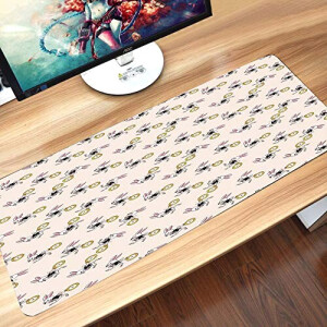 Tapis de souris Lapin blanc - Alice au pays des merveilles - blanc 60x35 35x60 cm