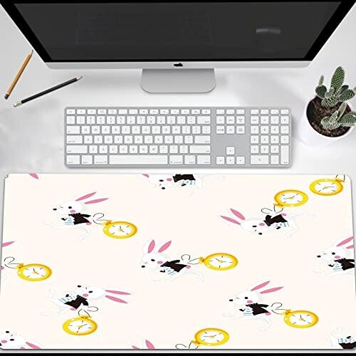 Tapis de souris Lapin blanc - Alice au pays des merveilles - 40 x 80 40x80 cm