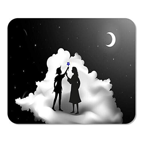 Tapis de souris Wendy Darling - Peter Pan - noir 24x20 cm