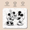 Tapis de souris Mickey and minnie blanc 220x180 mm - miniature variant 1