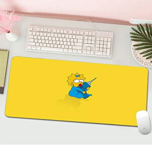 Tapis de souris Lisa Simpson, Ned Flanders - Simpsons - céu azul 300x600 mm