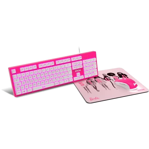 Tapis de souris Barbie rose LED 320x280 mm