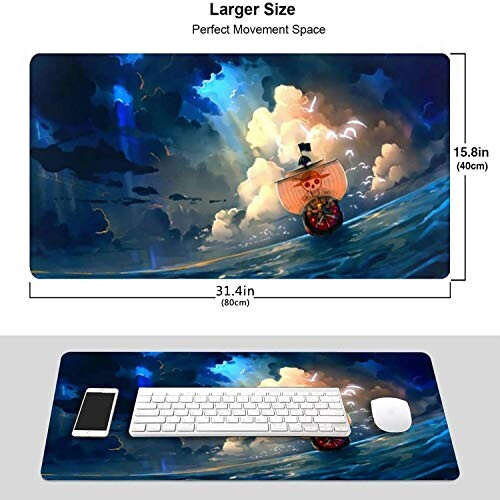 Tapis de souris Luffy, Nami, Zoro - One Piece - style 40x80 cm variant 1 
