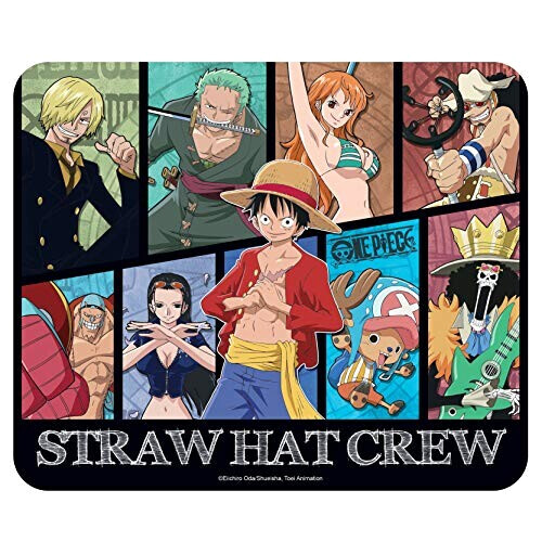 Tapis de souris One Piece multicolore 23.5x19.5 cm