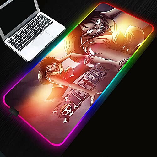 Tapis de souris Luffy - One Piece - luffis LED 300x800 mm