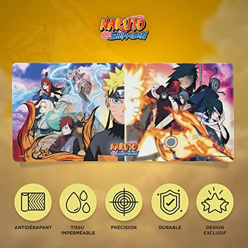 Tapis de souris Madara Uchiwa, Sasuke Uchiwa - Naruto - XXL 80x35 cm variant 0 