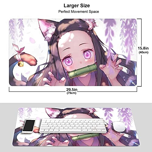 Tapis de souris Nezuko - Demon Slayer -  kamado- 74.9x49.9 cm variant 1 