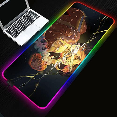 Tapis de souris Demon Slayer LED 300x800 mm