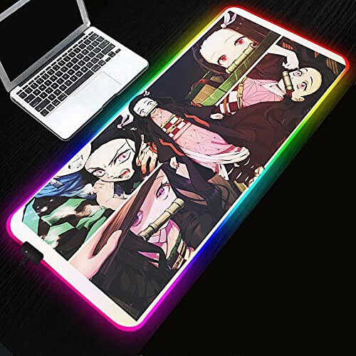Tapis de souris Demon Slayer LED 300x800 mm