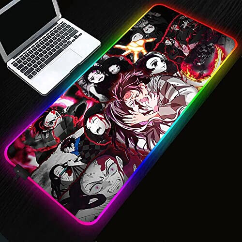 Tapis de souris Demon Slayer LED 300x800 mm