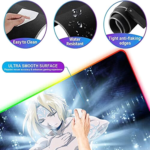 Tapis de souris Fullmetal Alchemist /s XXL LED 30x60 cm variant 3 