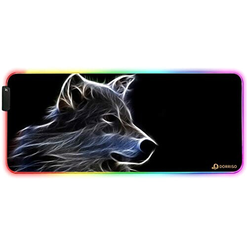 Tapis de souris Fullmetal Alchemist loup XXL LED 900x400 mm