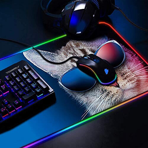 Tapis de souris Fullmetal Alchemist chat XXL LED 900x400 mm variant 0 