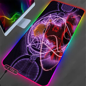 Tapis de souris Fullmetal Alchemist xl LED 30x60 cm