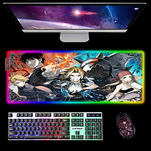 Tapis de souris Fullmetal Alchemist /s XXL LED 30x60 cm