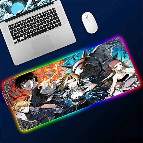 Tapis de souris Fullmetal Alchemist /s XXL LED 30x60 cm variant 0 