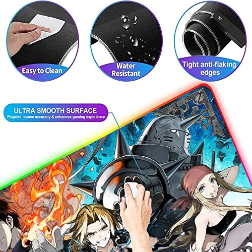 Tapis de souris Fullmetal Alchemist /s XXL LED 30x60 cm variant 3 