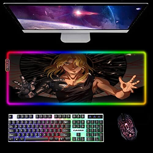Tapis de souris Fullmetal Alchemist /s XXL LED 30x60 cm