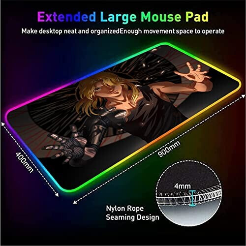 Tapis de souris Fullmetal Alchemist /s XXL LED 30x60 cm variant 4 