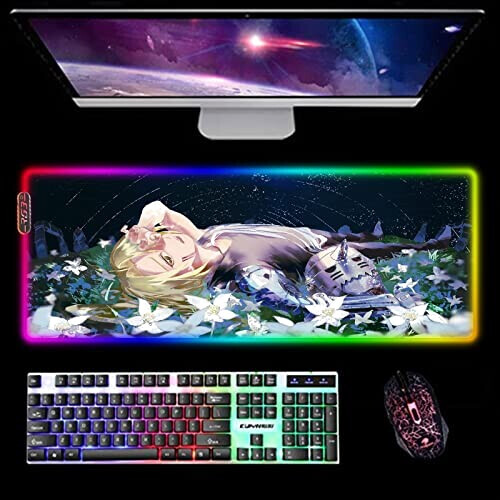 Tapis de souris Fullmetal Alchemist /s XXL LED 30x60 cm