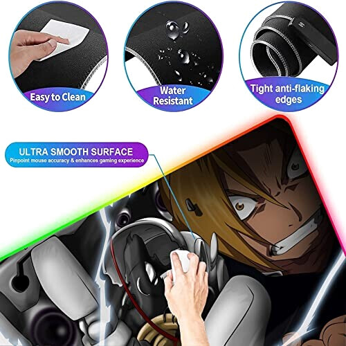 Tapis de souris Fullmetal Alchemist /s XXL LED 30x60 cm variant 3 