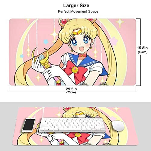 Tapis de souris Sailor Moon noir xl 40.1x74.9 cm variant 0 